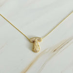 The "Crystal Bubble" Initial Necklace