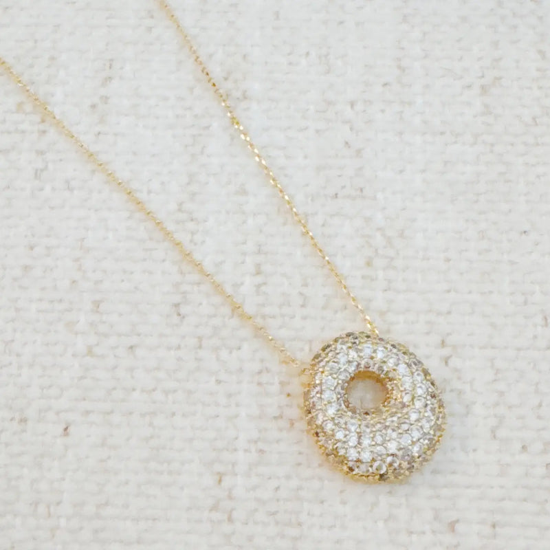 The "Crystal Bubble" Initial Necklace