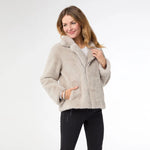 The "Josephine" Faux Fur Moto Jacket