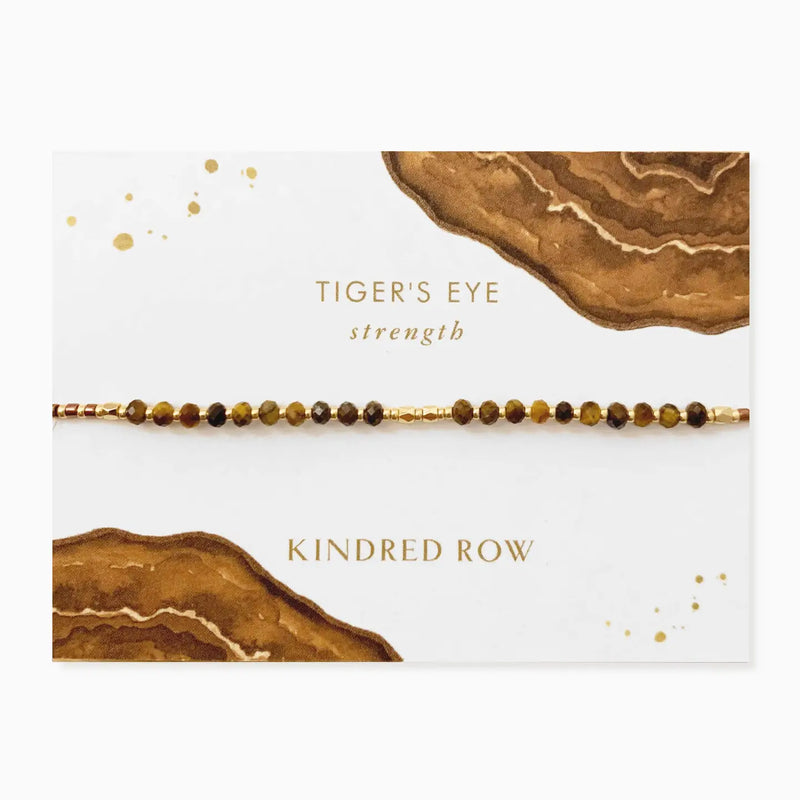 The "Tiger's Eye - Strength Gemstone" Stacking Bracelet