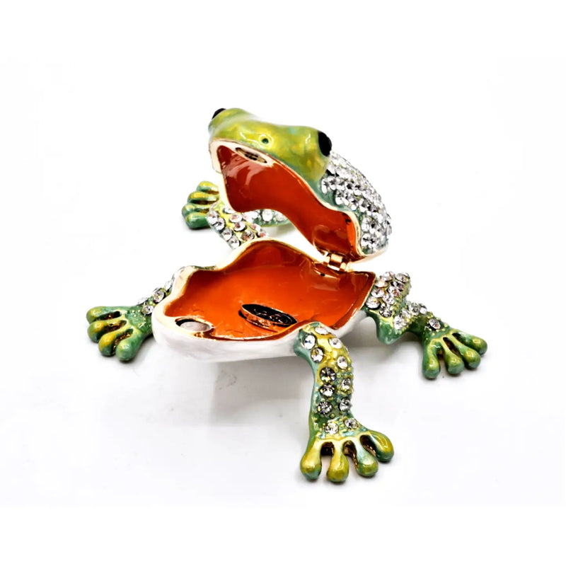 The "Swarovski Leap Frog" Trinket Box