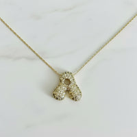 The "Crystal Bubble" Initial Necklace