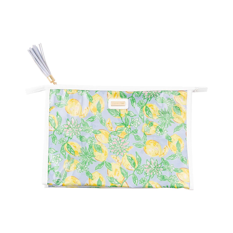 The "Make Lemonade" Oversized Pouch by Lilly Pulitzer