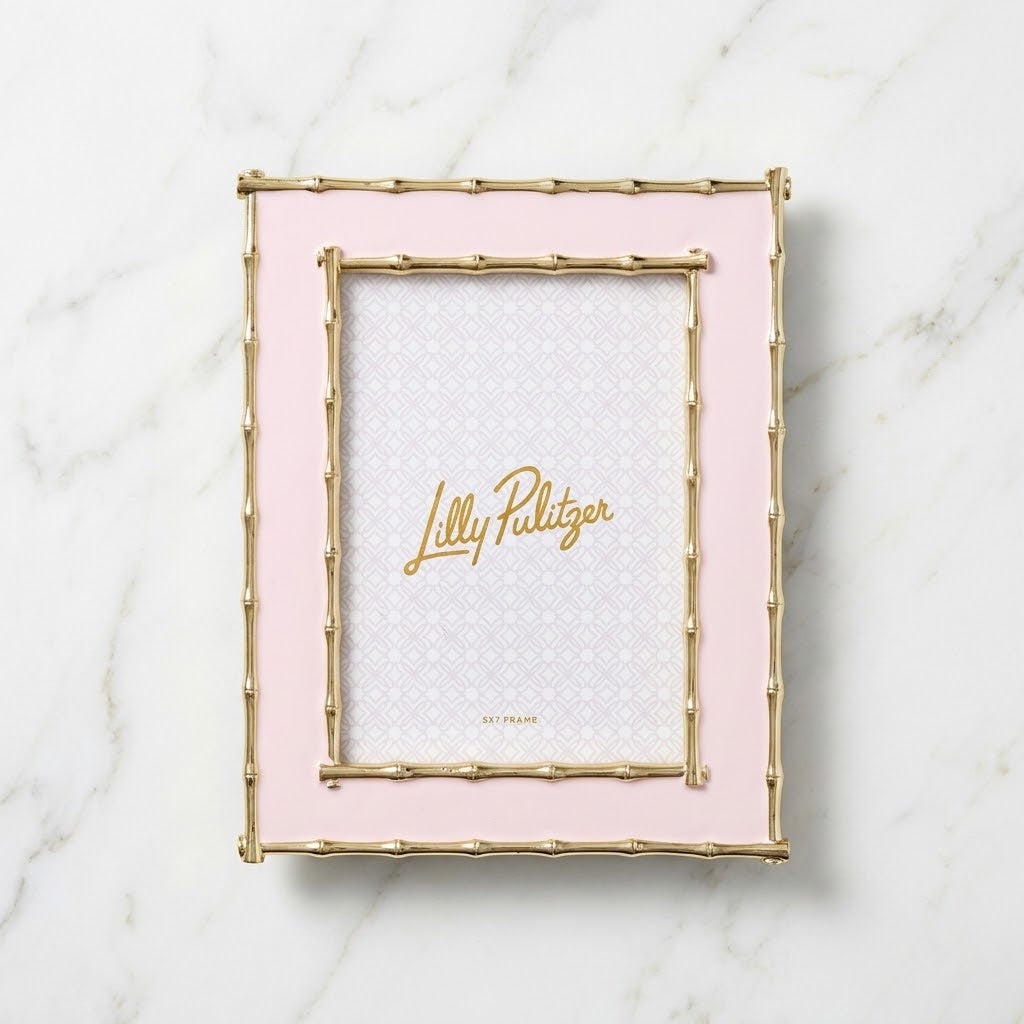 The "Conch Shell Pink" Photo Frame by Lilly Pulitzer