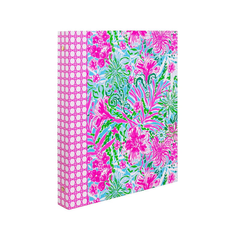 The "Leaf it Wild" 3 Ring Binder by Lilly Pulitzer