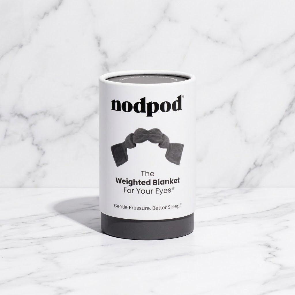 The "Weighted Sleep Mask" by nodpod