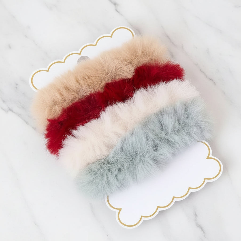 The "Faux Fur" Scrunchie Set