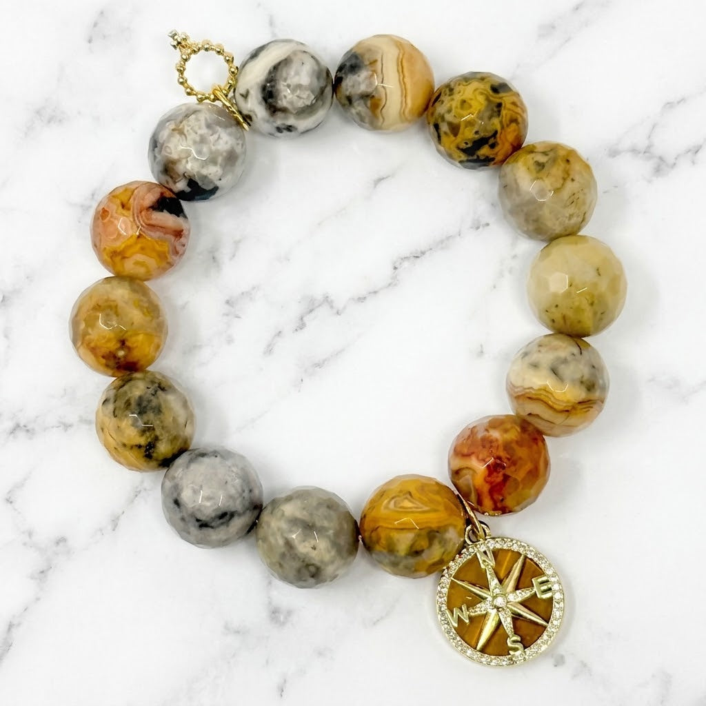 The "Tiger Eye Compass" Bracelet