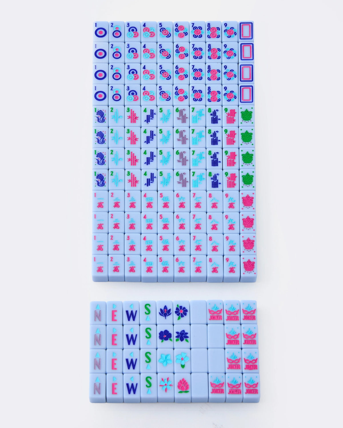 The "Parisian Blue" Travel Mahjong Set by Oh My Mahjong