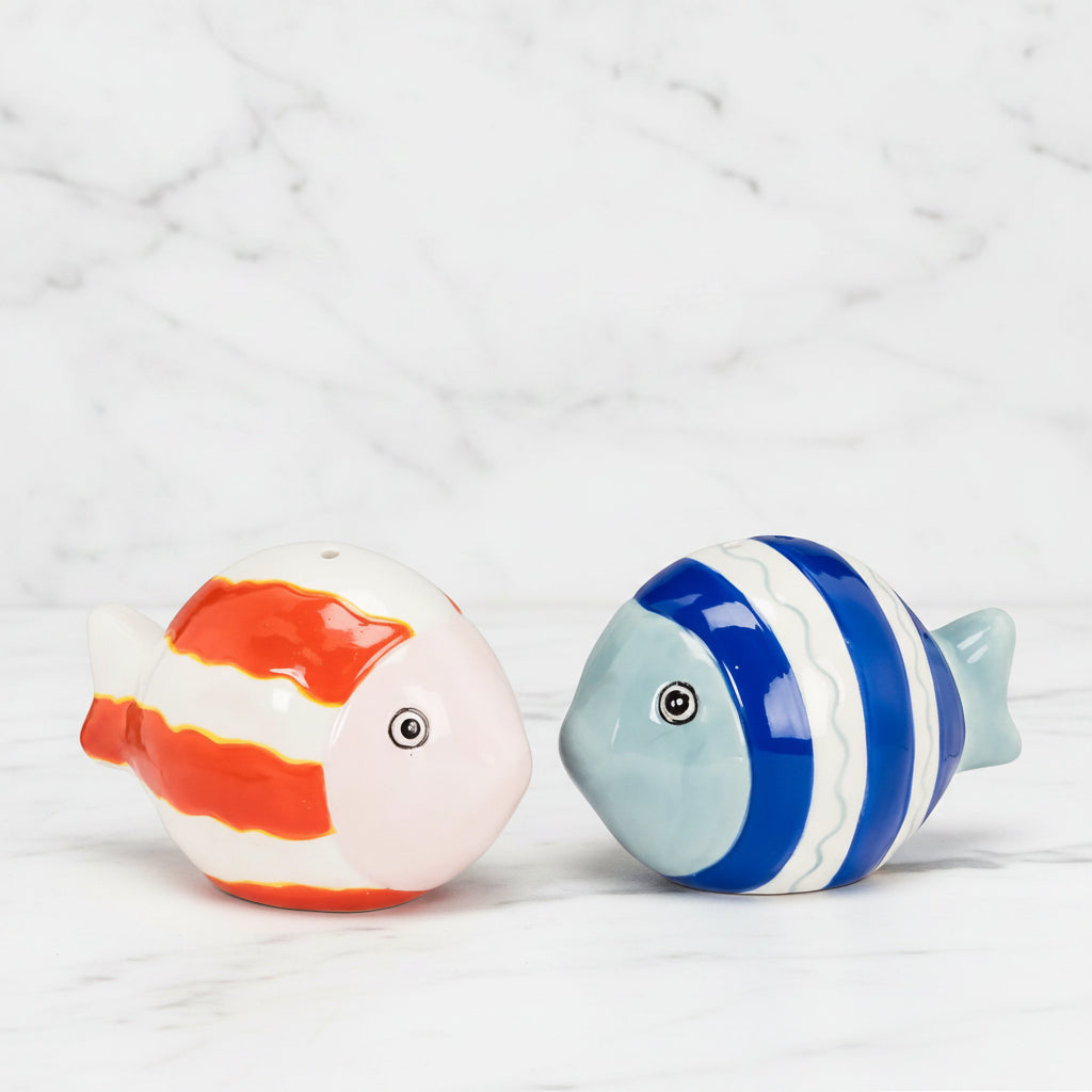 The "Striped Fishy" Salt & Pepper Shakers