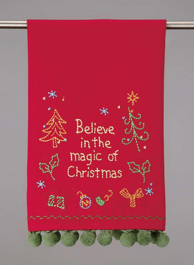 The "Believe in the Magic of Christmas" Dish Towel