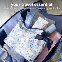 The "Navy Floral" Waterproof Pouch