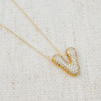 The "Crystal Bubble" Initial Necklace