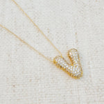 The "Crystal Bubble" Initial Necklace