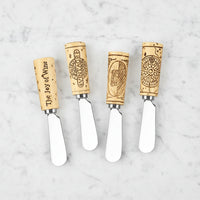 The "Wine Cork" Cheese Spreader Set