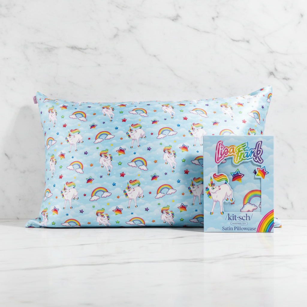 The "Lisa Frank X Kitsch" Satin Pillowcase