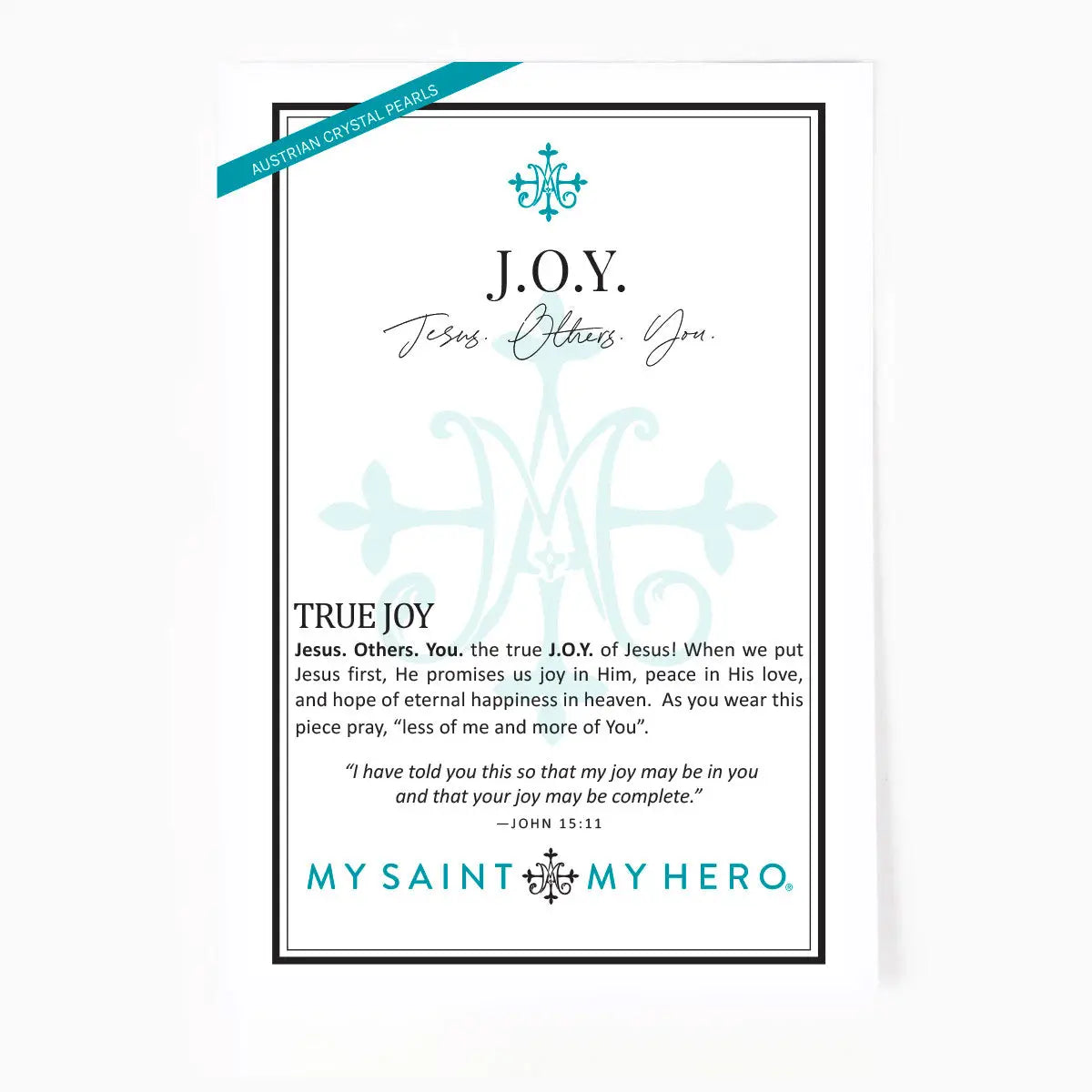 The "JOY" Bracelet by My Saint My Hero