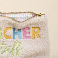 The "Teacher Stuff" Teddy Pouch