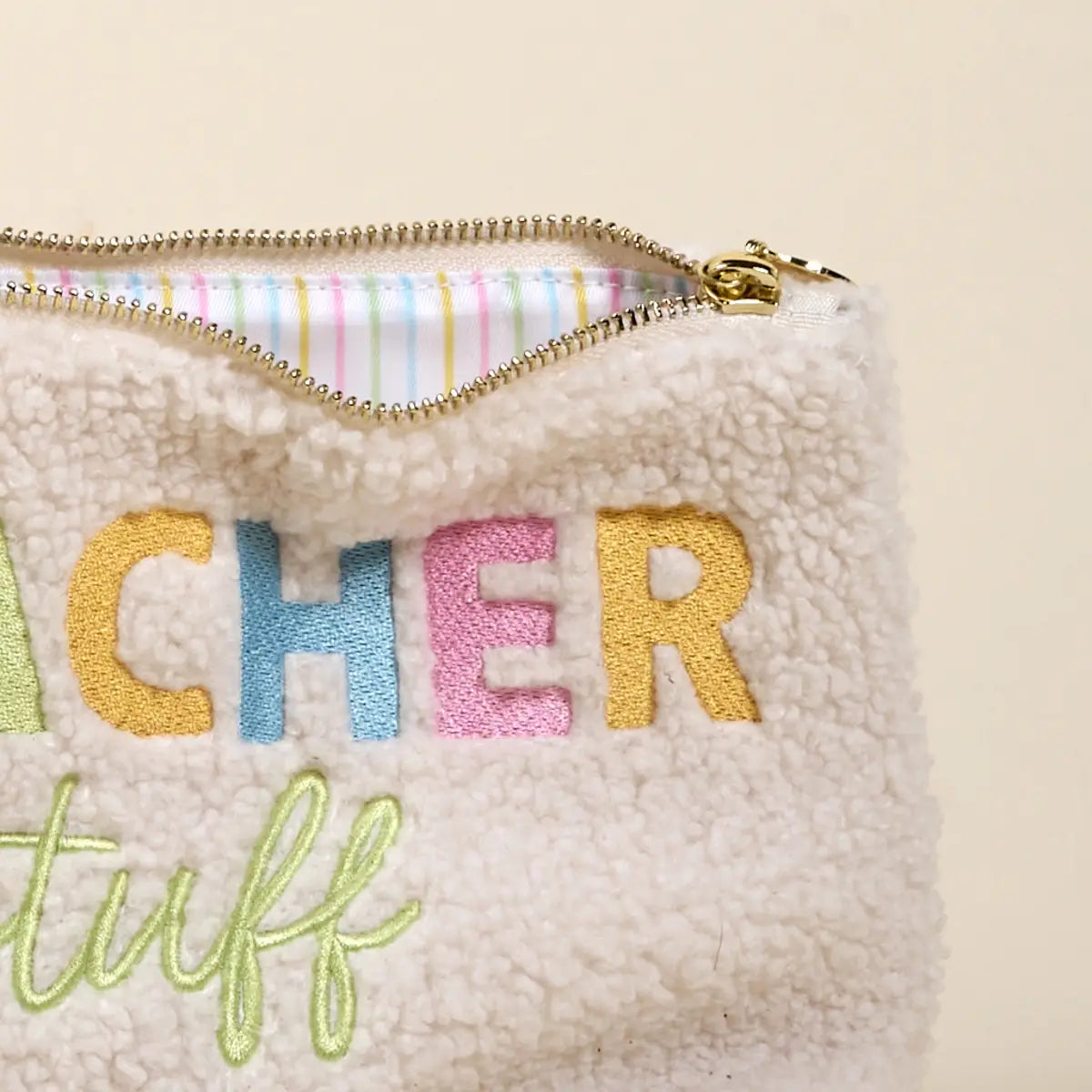The "Teacher Stuff" Teddy Pouch