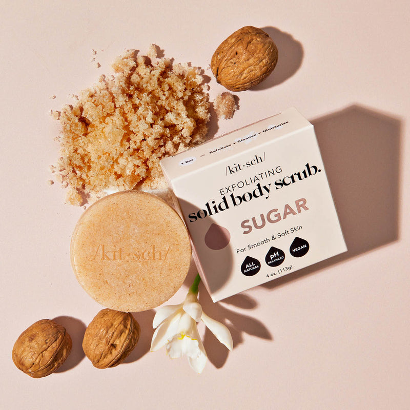 The "Sugar Exfoliating Body Scrub Bar" by Kitsch