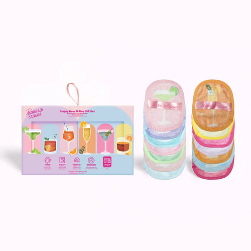 The "Happy Hour 14-Day Gift Set" Makeup Eraser