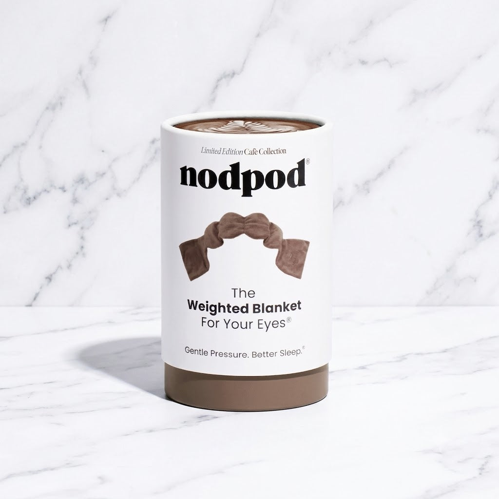 The "Weighted Sleep Mask" by nodpod
