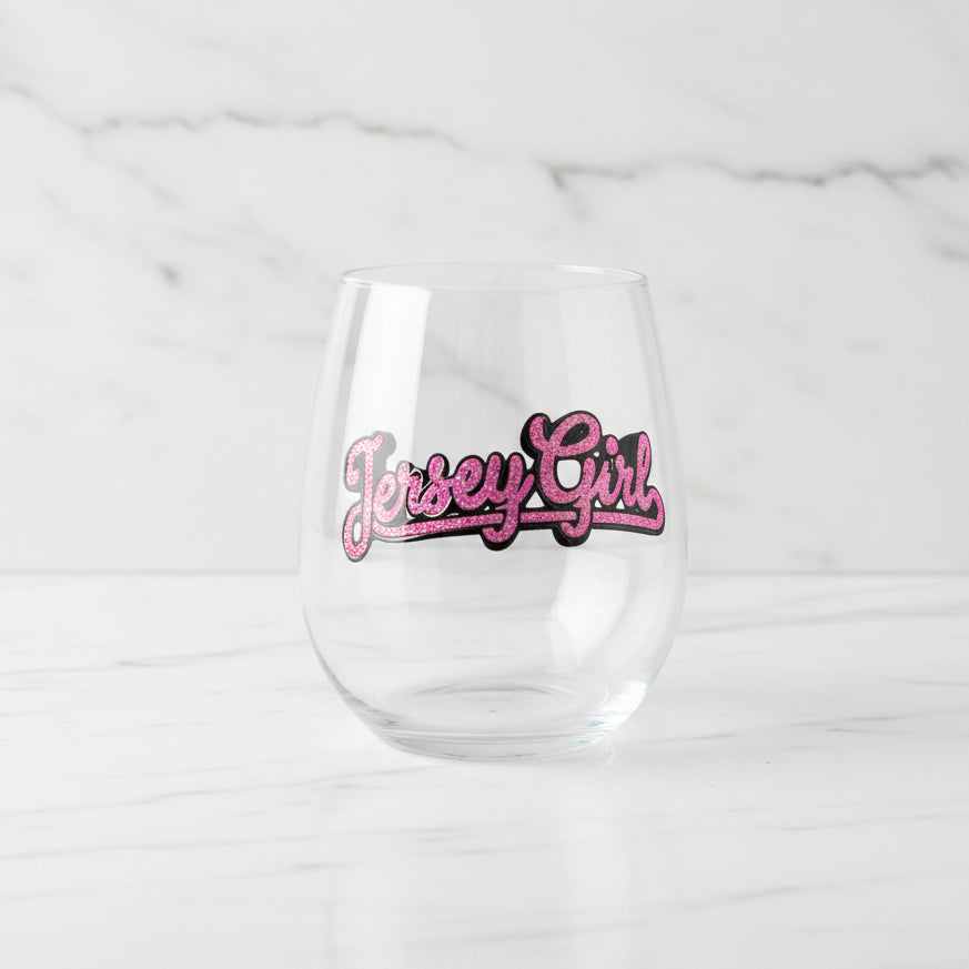 The "Jersey Girl" Stemless Wineglass