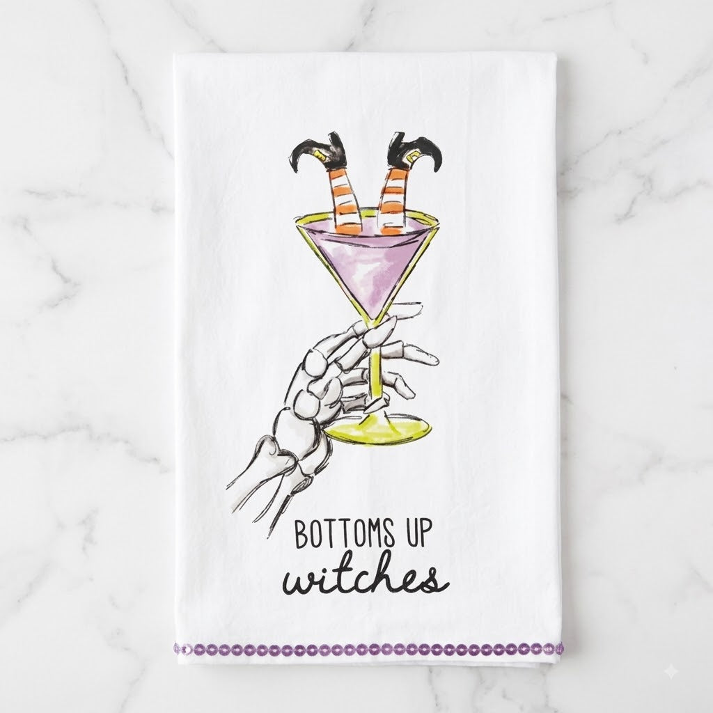 The "Halloween Cocktail" Decorative Towel