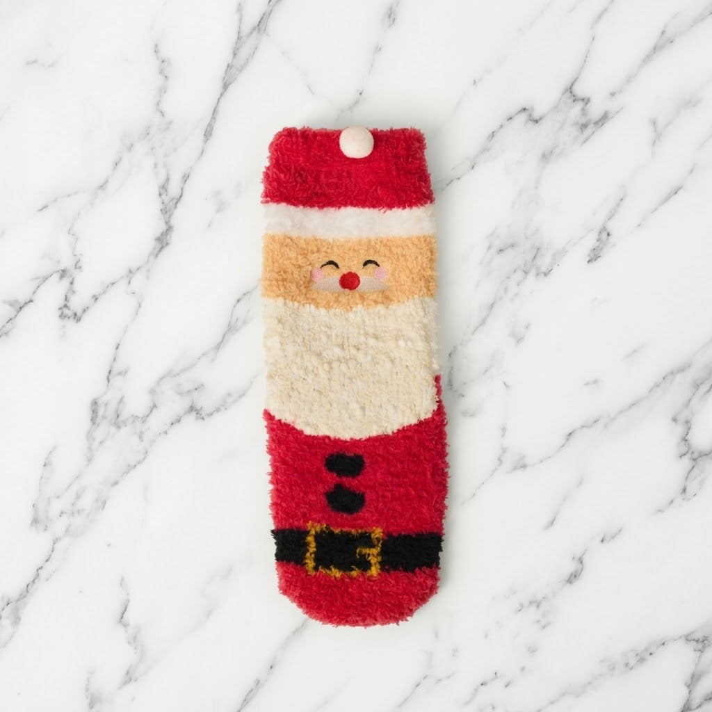 The "Jolly Santa" Cozy Socks