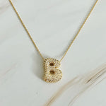 The "Crystal Bubble" Initial Necklace