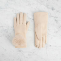 The "Heart Pom" Touchscreen Gloves