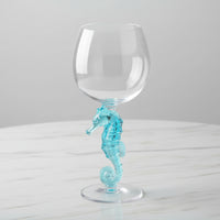 The "Seahorse" Acrylic Wine Glass