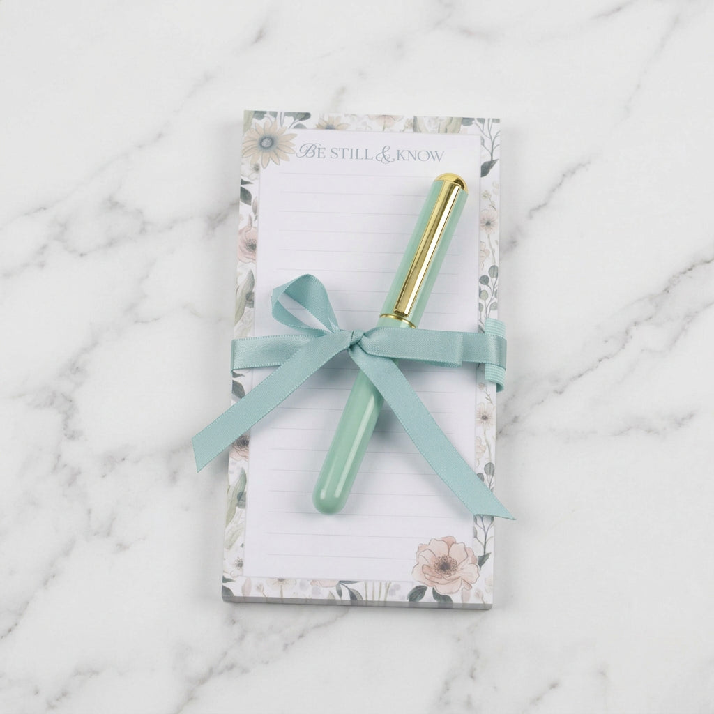The "Be Still" Note Pad and Pen Set