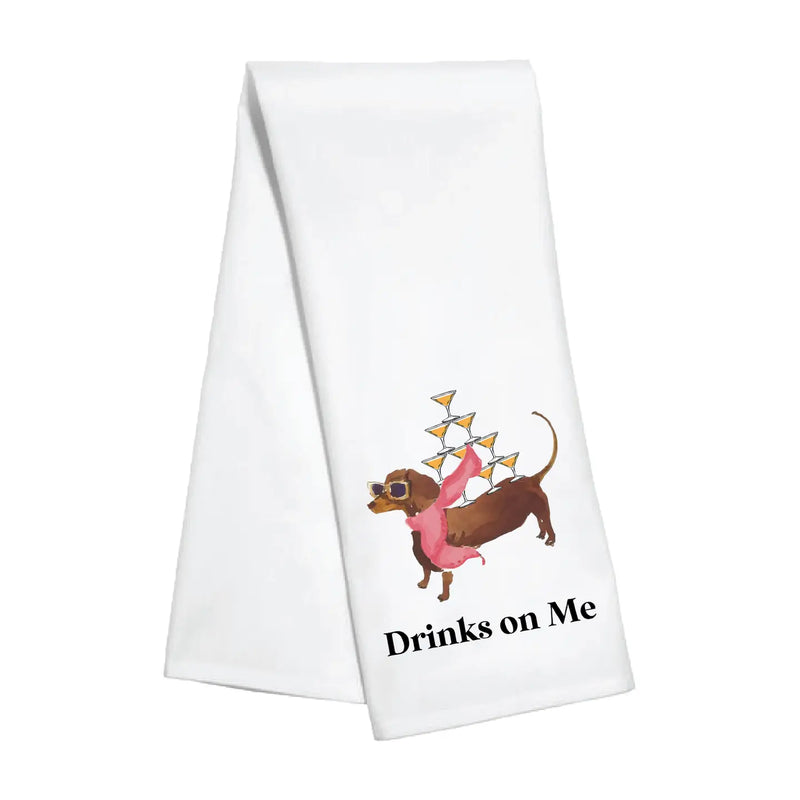The "Drinks on Me" Decorative Towel