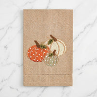 The "Pumpkin" French Knot Decorative Towel