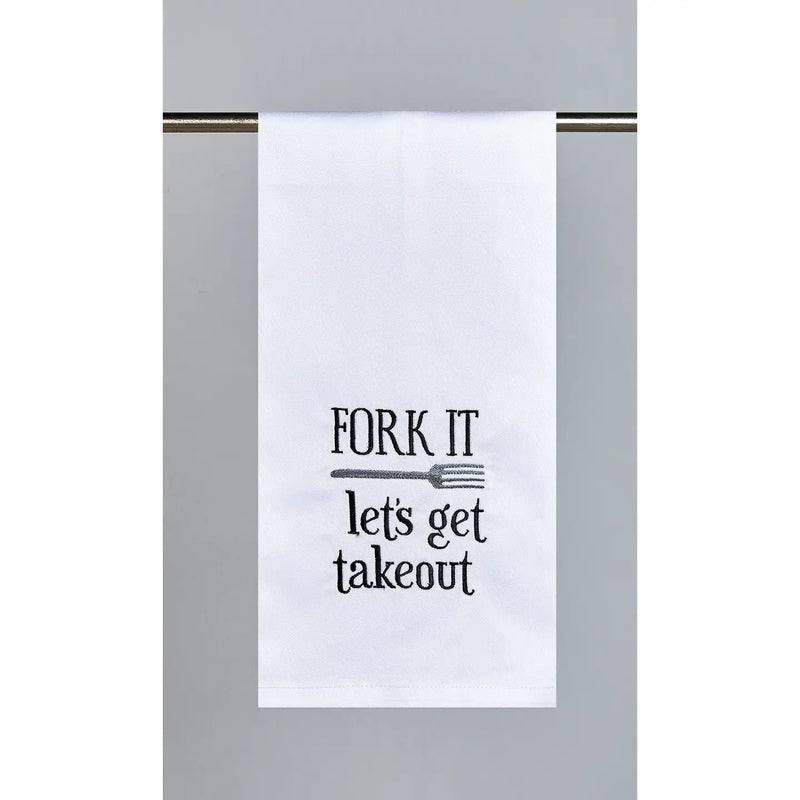 The "Fork It, Let's Get Takeout" Dish Towel