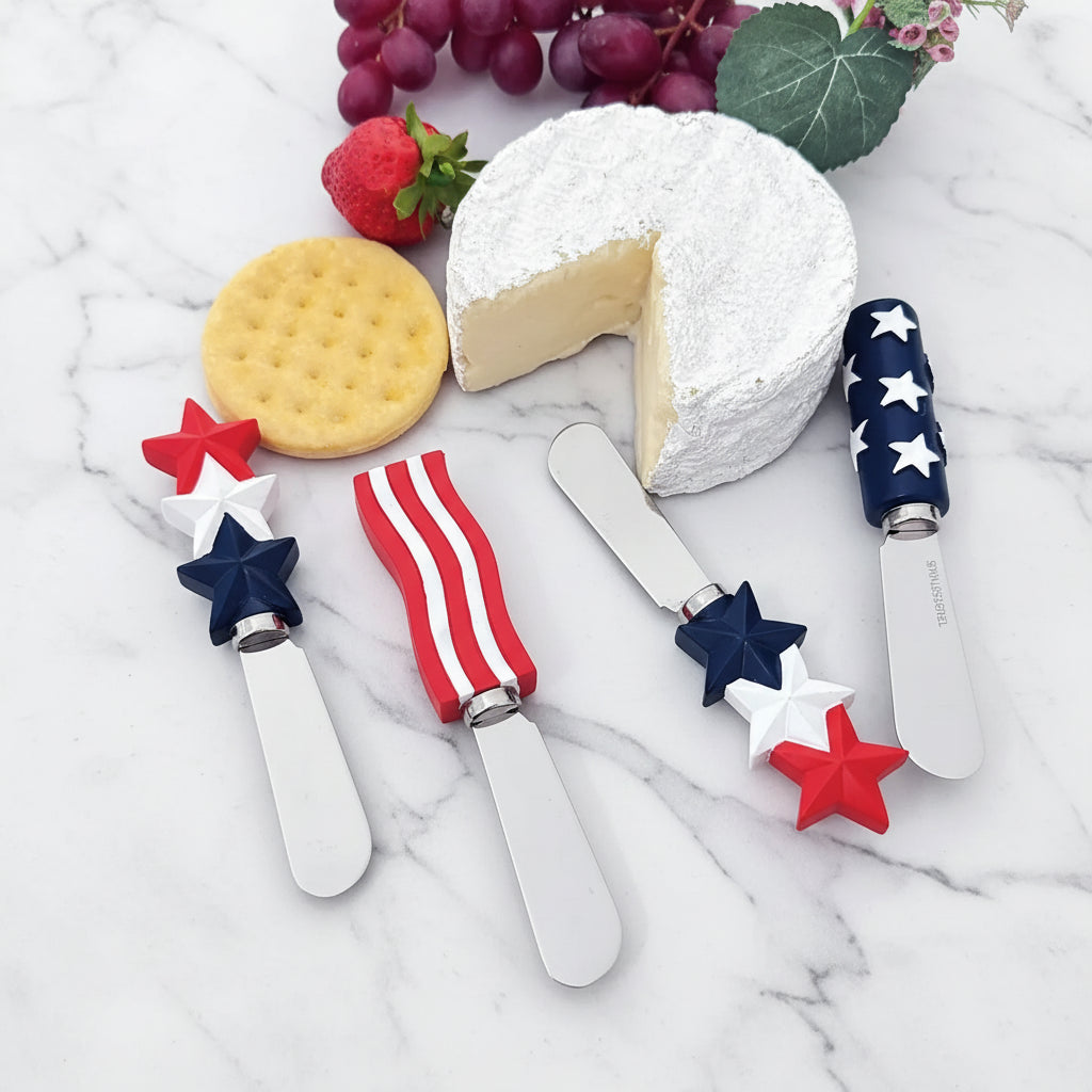 The "American Flag" Cheese Spreader Set