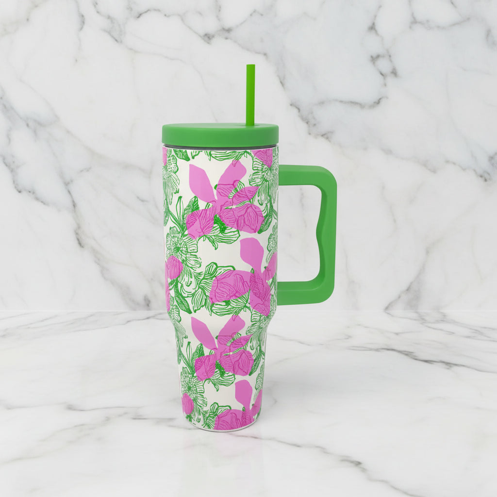 The "Sunset Shadows" Large Tumbler by Lilly Pulitzer