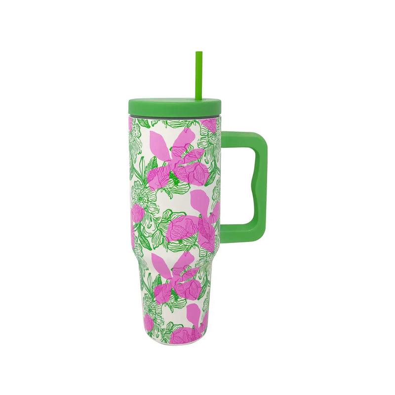The "Sunset Shadows" Large Tumbler by Lilly Pulitzer