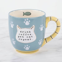 The "Drink Coffee. Pet Cat. Repeat" Mug