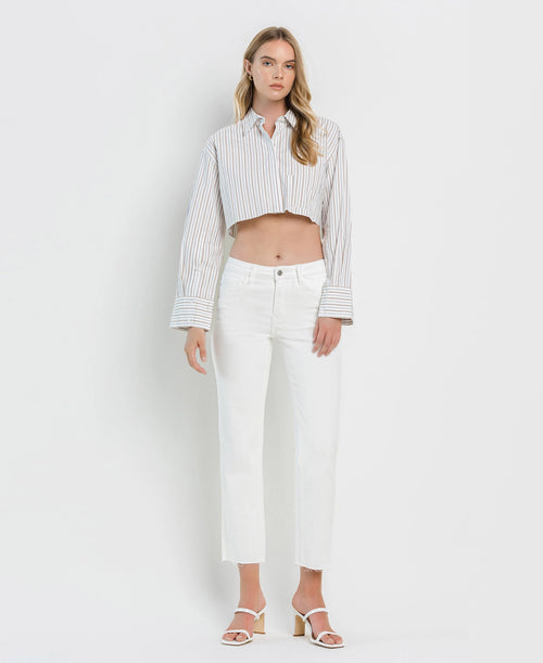 The "Melissa" White Jeans by Flying Monkey