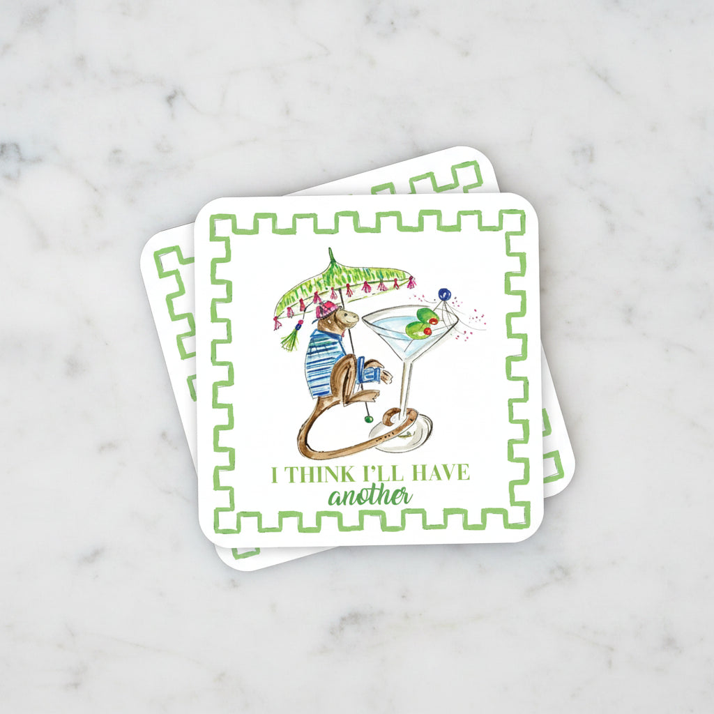 The "I Think I'll Have Another" Paper Coaster