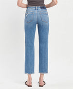 The "Lauren" High Rise Tapered Straight Jeans by Vervet Flying Monkey