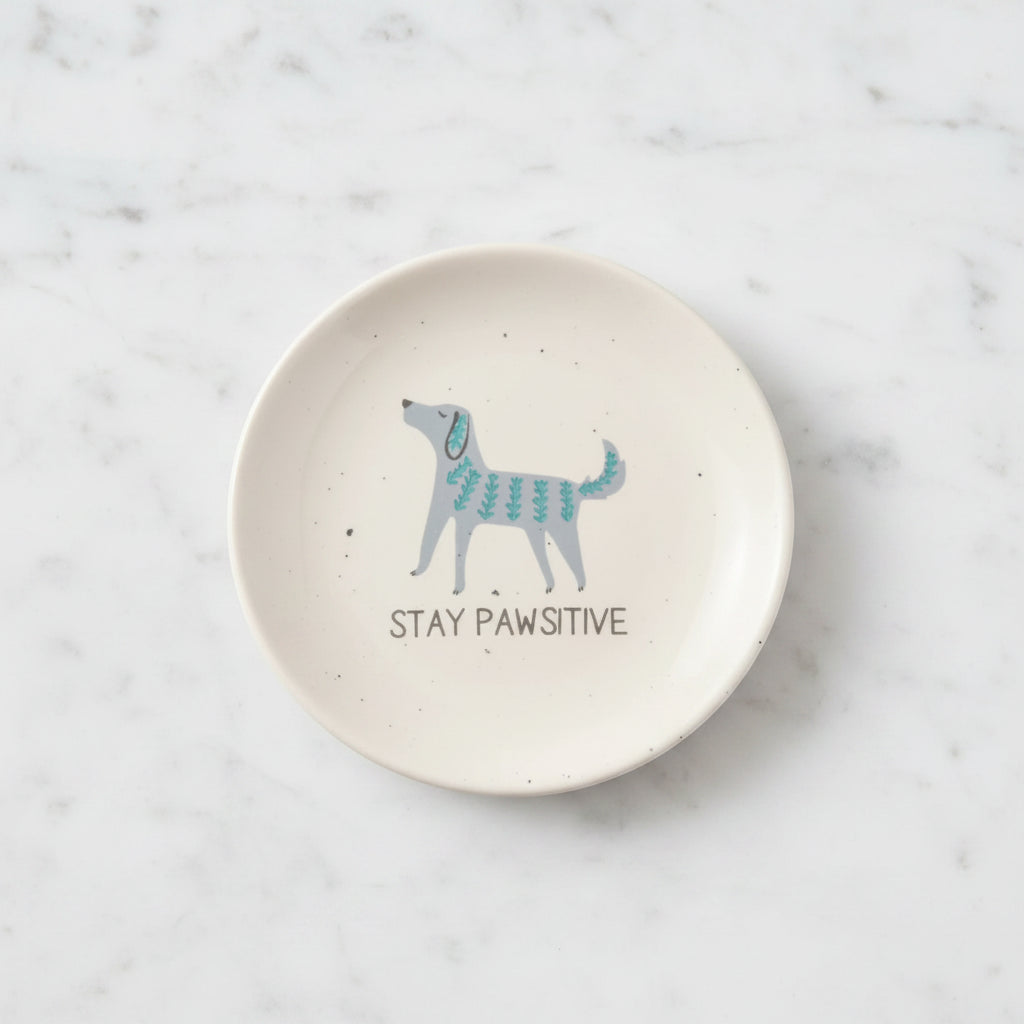 The "Stay Pawsitive" Trinket Tray
