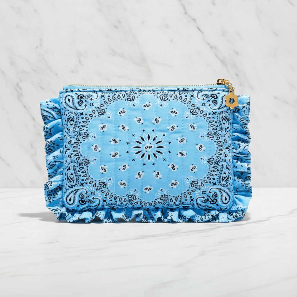 The "Ruffled Bandana" Pouch
