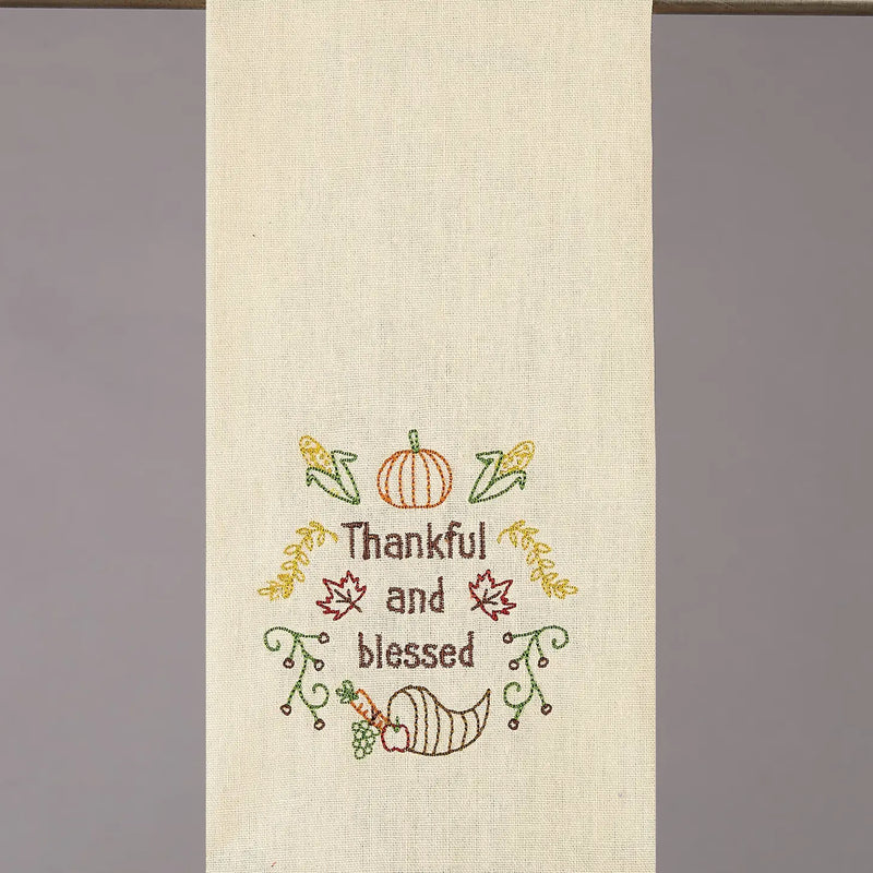 The "Thankful and Blessed" Dish Towel