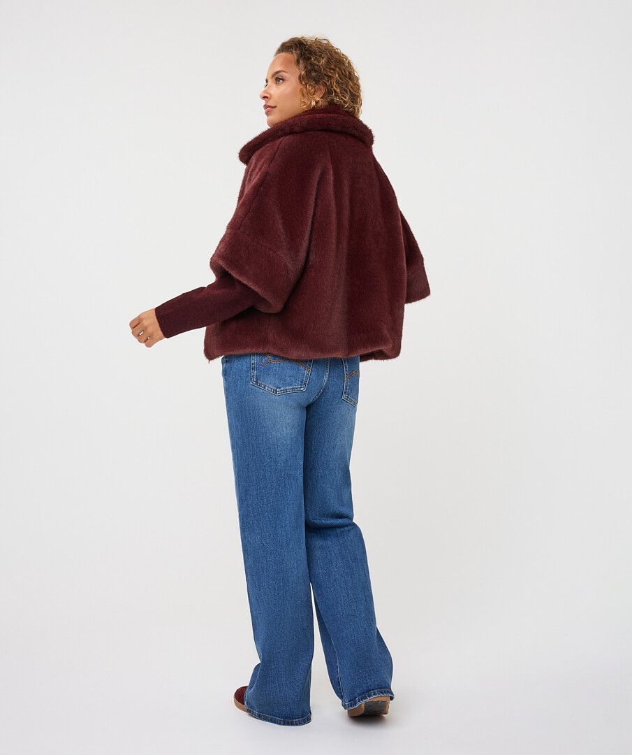 The "Merlot" Faux Fur Coat