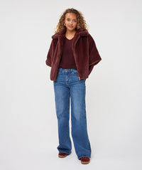 The "Merlot" Faux Fur Coat