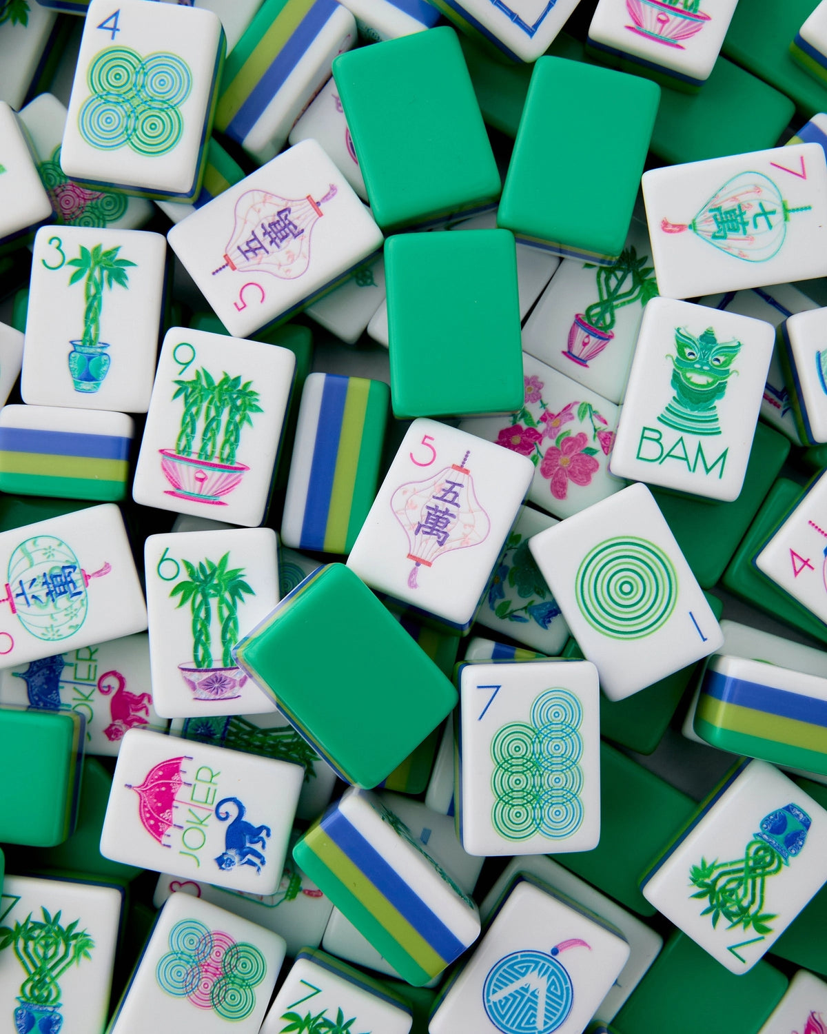 The "Jasmine" Mahjong Tiles by Oh My Mahjong