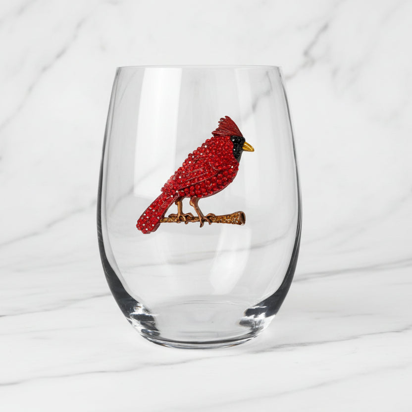 The "Cardinal" Stemless Wineglass
